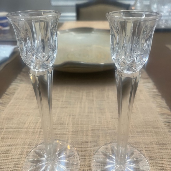 Crystal Candlesticks - Picture 3 of 4